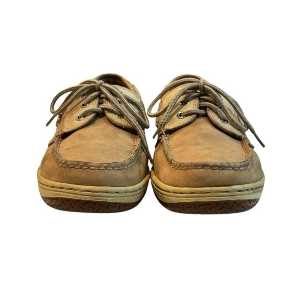 Sperry Top-Sider Men’s Brown Leather Boat Shoes Lace Up US 9M 0799023